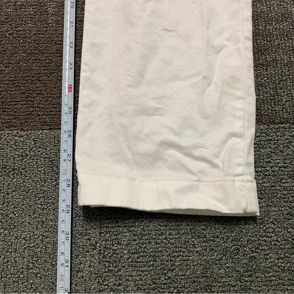 J Crew Pants Mens 34x29 White Oarsman Chino 484 Slim Fit Stretch Preppy Twill - Picture 11 of 12